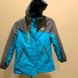 Girls teal winter coat